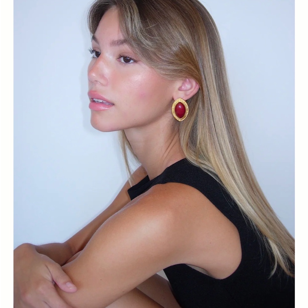Heaven Mayhem Wine Earrings